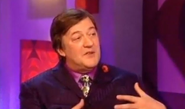 “It’s well book!” Stephen Fry on language